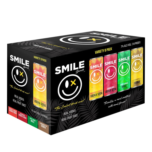Smile Spirits Variety Vodka Cocktails (8 Pack) – Smile Spirits™️